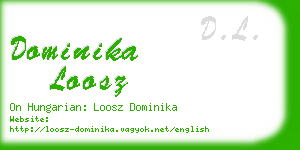 dominika loosz business card